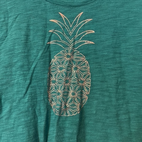 OLD Navy womens pineapple tank top; size small - Picture 2 of 5